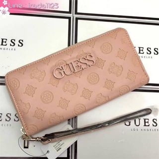 GUESS WOMENS LARGE ZIP AROUND WALLET ของแท้ ราคาถูก