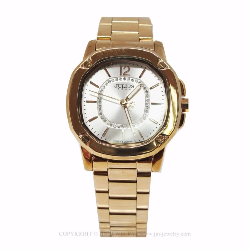นาฬิกาข้อมือสตรีแบรนด์จูเลียส julius รุ่น JA-931-rosegold-w สีโรสโกลด์