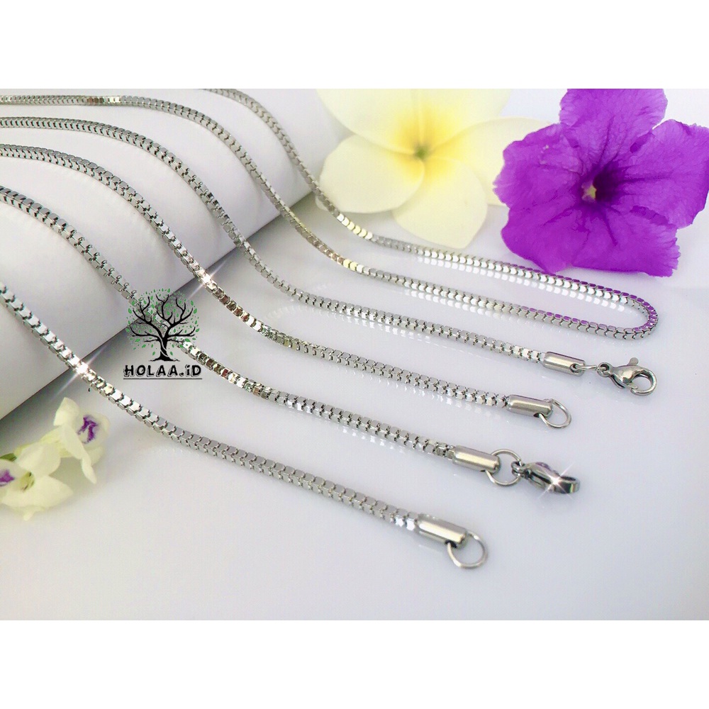 Milano สร้อยคอโซ่ไทเทเนียมนําเข้า 316L