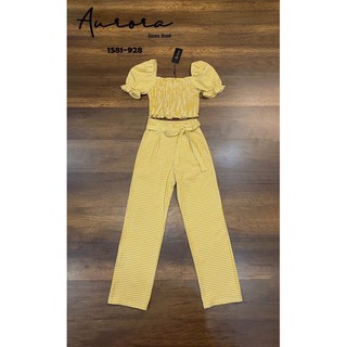 Setเสื้อลายตารางสีสุดละมุน Tag : Aurora Brand