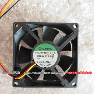 พัดลมแกน ของแท้ PMD2408PTB1-A DC24V 4.8W 5.0W SUNON 2 สาย 3 สาย