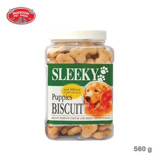 [MANOON] SLEEKY Puppies Biscuit Puppy Crunch ปัปปี้ครันซ์ 560 กรัม