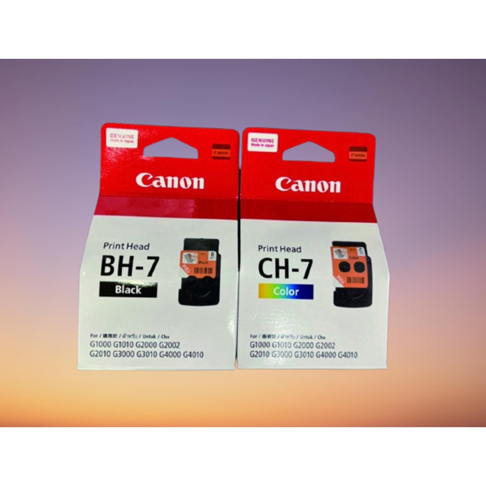 หัวพิมพ์CANON Print head สีดำ BH-7 BK +สี Color CH-7 ใช้กับแท็งค์แท้ G-series ทุกรุ่น ของแท้100% รับประกันศูนย์