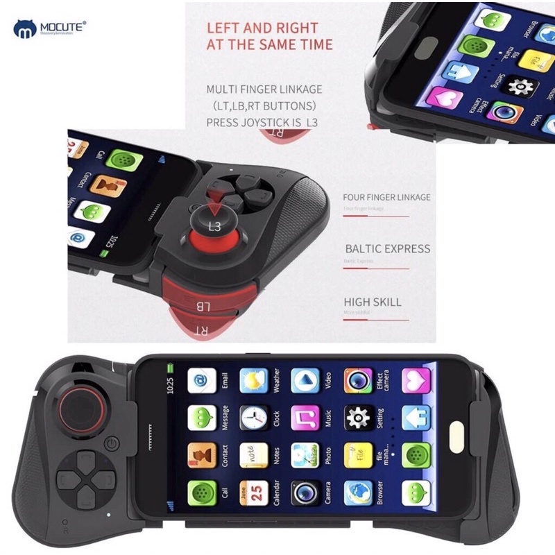 ผู้ขายของฉัน MOCUTE Game Pad คอนโทรลเลอร์บลูทูธไร้สายจอยสติ๊กโทรศัพท์ VR PC TVZ-ONE