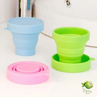 YOYO แก้วน้ำพับได้, แก้วน้ำซิลิโคน ถ้วยยืดไสลด์ silicone folding cup