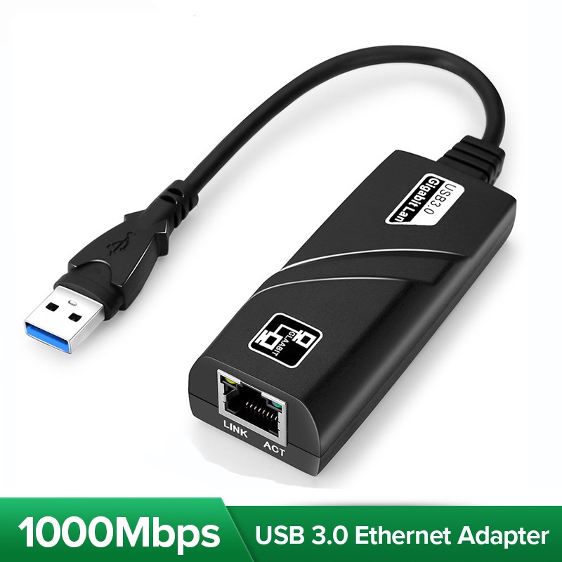 BENOSEM USB 3.0 Ethernet Adapter 100 1000 Mbps Type-C การ์ดเครือข่ายไปยัง RJ45 Lan สำหรับ Win7/Win8/