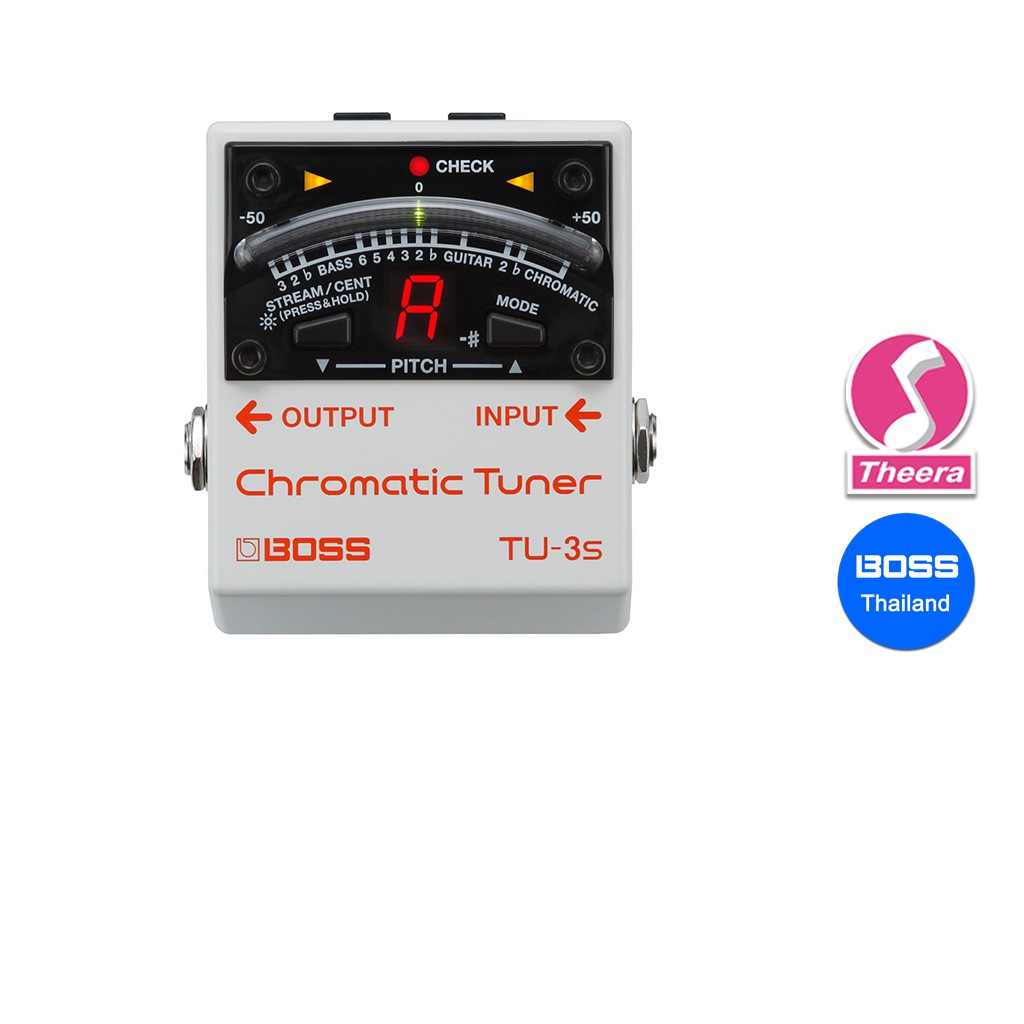 BOSS TU-3S TUNER  เอฟเฟ็กต์ เครื่องตั้งสายกีตาร์ BOSS รับประกันจากศูนย์ตัวแทนประเทศไทย