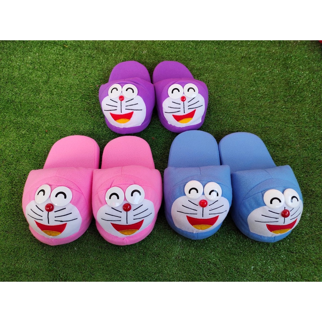 รองเท้าใส่เดินในบ้านฟรีไซผู้ใหญ่รองเท้ายาว9.5นิ้วใส่ได้ไม่เกินเบอ40 ลายแก็งโดเรม่อน