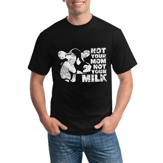 เสื้อยืดลําลอง พิมพ์ลาย Not Your Mom Not Your Milk สําหรับผู้ชาย