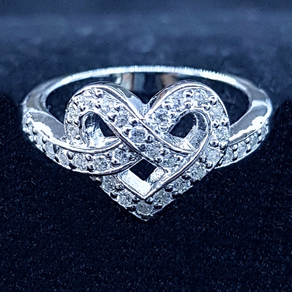 แหวนเงินแท้925 Infinity8Heart