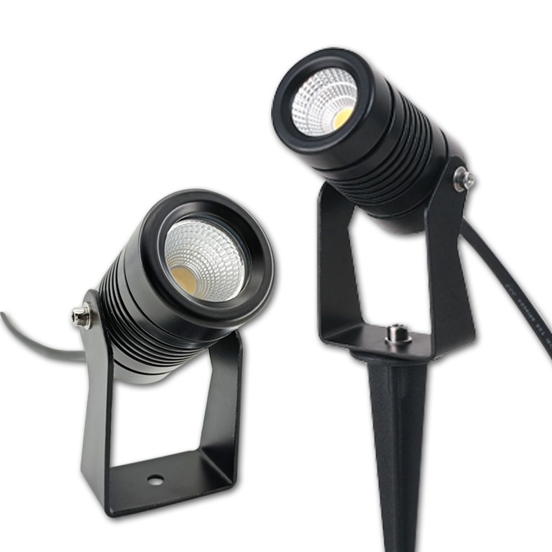 Cob หลอดไฟสปอตไลท์ LED 10W 7W 5W 3W 220V 110V IP65 กันน้ํา สําหรับตกแต่งสวน สนามหญ้า กลางแจ้ง