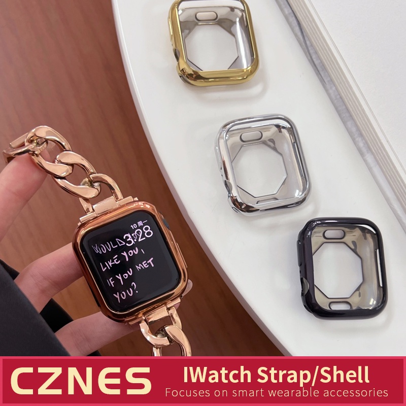 S7/S8 เฉพาะ IWATCH Soft Case เคสป้องกัน iWATCH8 Shock-proof Case Electroplating Soft Case นาฬิกา Sof