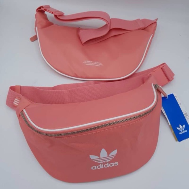 กระเป๋า Adidas คาดอก คาดเอว สีชมพู ออกใหม่สวยมากกของแท้💯