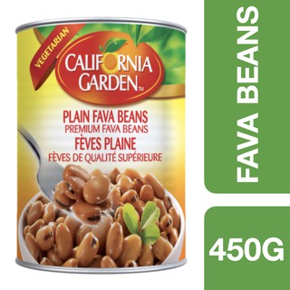 California Garden Fava Beans Plain Medammes 450g ++ แคลิฟอร์เนีย การ์เด้น ถั่วฟาว่าพร้อมทาน 450 กรัม