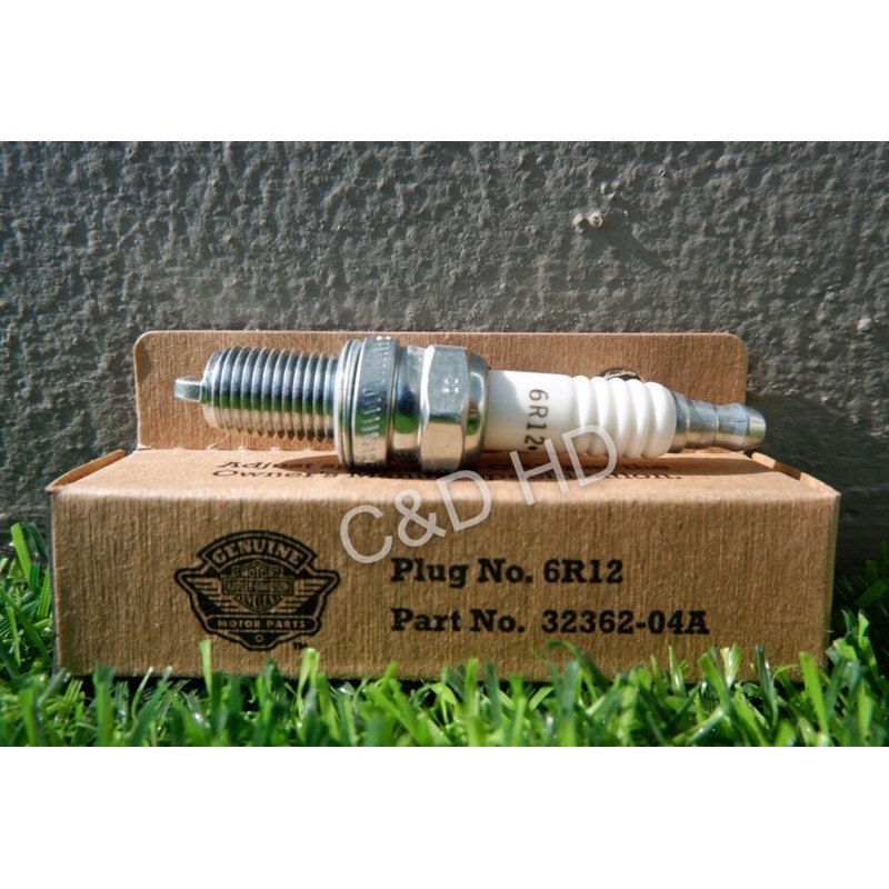 หัวเทียน 6R12 หัวเทียนฮาร์เลย์แท้ 100%