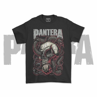 คอลูกเรือเสื้อยืดคอกลมเสื้อเชิ้ต ลายวง Pantera สีดํา สําหรับผู้ชาย และผู้หญิง V3ผ้าฝ้ายแท้