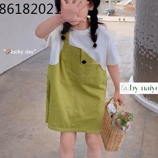 ชุดกระโปรงสาวตัวสั้น -Summer Summer New Casual Fashion Back กระโปรง