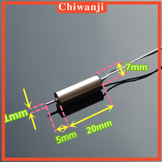 [Chiwanji] มอเตอร์โดรนความเร็วสูง 7X16 มม. Dc 3.7V 45000Rpm 2 ชิ้น