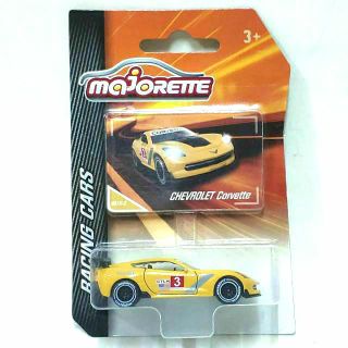 รถเหล็ก Majorette เชฟโรเลต โคเวท สายแข่ง สีเหลือง เบอร์ 7 Chevrolet Corvette Racing Car