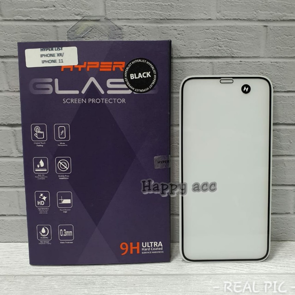 ฟิล์มกระจกนิรภัย HYPER IPHONE 11/IPHONE 11 PRO/IPHONE 1 1PRO MAX FULL GLUE FULL COVER