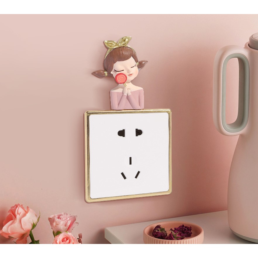 สินค้าพร้อมส่ง ตัวการ์ตูนติดสวิสต์ไฟรูปผู้หญิง สติ๊กเกอร์ติดผนัง3dรูปผู้หญิง ราคา ถูกที่สุด ดีลบีเคเค แกลเลอรีภาพที่ 9