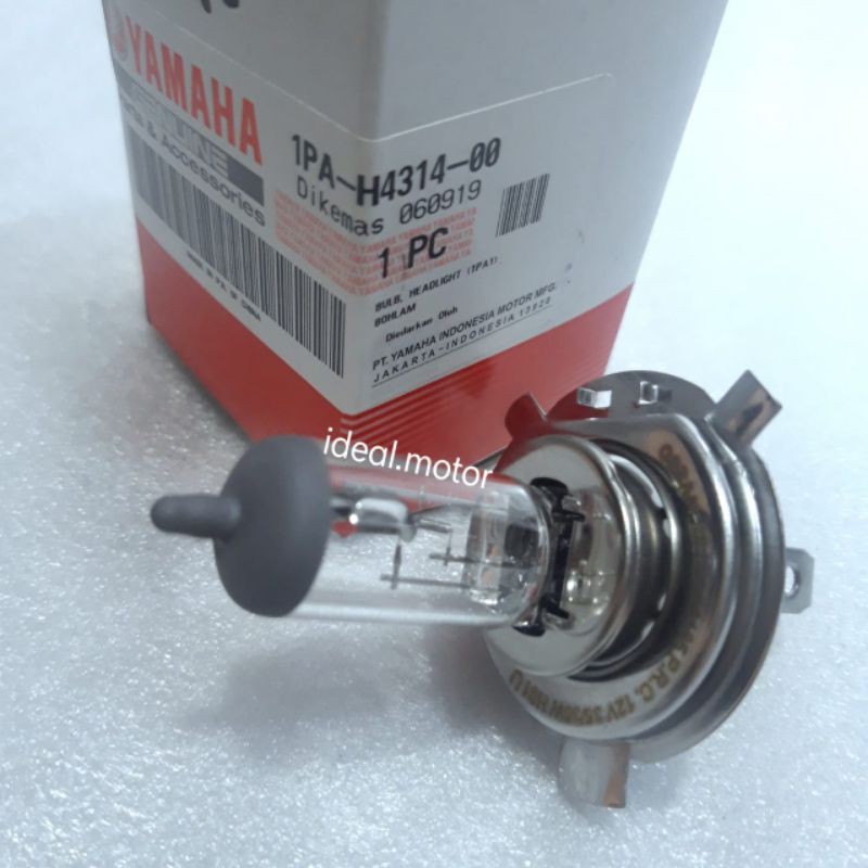 หลอดไฟหน้า H4 ดั้งเดิมสําหรับ Yamaha Vixion Byson R15 MX King 12V/35W 1PA H4314 00