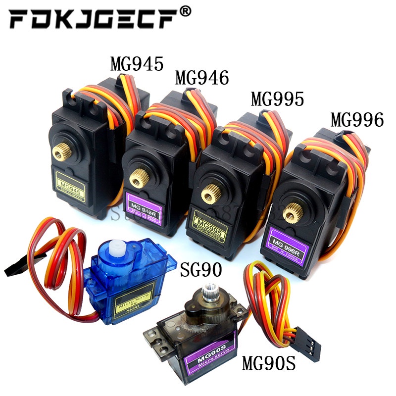 เกียร์เซอร์โวโลหะ SG90 MG90S MG945 MG946 MG995 MG996 สําหรับโมเดลเฮลิคอปเตอร์ เรือ Arduino UNO DIY M