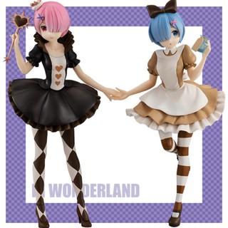 ฟิกเกอร์แท้ Re:Zero  Rem &amp; Ram in Wonderland -Antique Ver.- SSS Figure