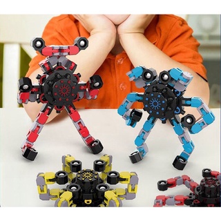 Dazzling Fidget Spinner Transformer ของเล่นคลายเครียด สําหรับเด็ก