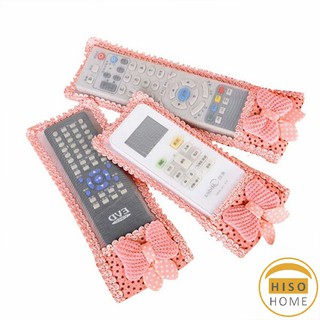 ซองใส่รีโมตคอนโทรล ประดับโบว์ มุ้งมิ้ง ชุดตกแต่งรีโมทคอนโทรล น่ารัก Remote control cover