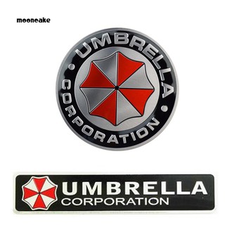 ☼Mooncake☼3D Aluminum Corporation Umbrella Badge Car Trunk Sticker Self Adhesive Decal