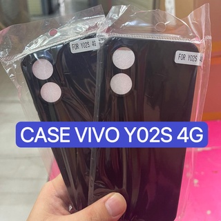 Case TPU เคสวีโว่ Vivo Y02S 4G เคสซิลิโคน เคสนิ่ม สวยและบางมาก เคสสีดํา เคสมือถือ VIVO Y02s 4g