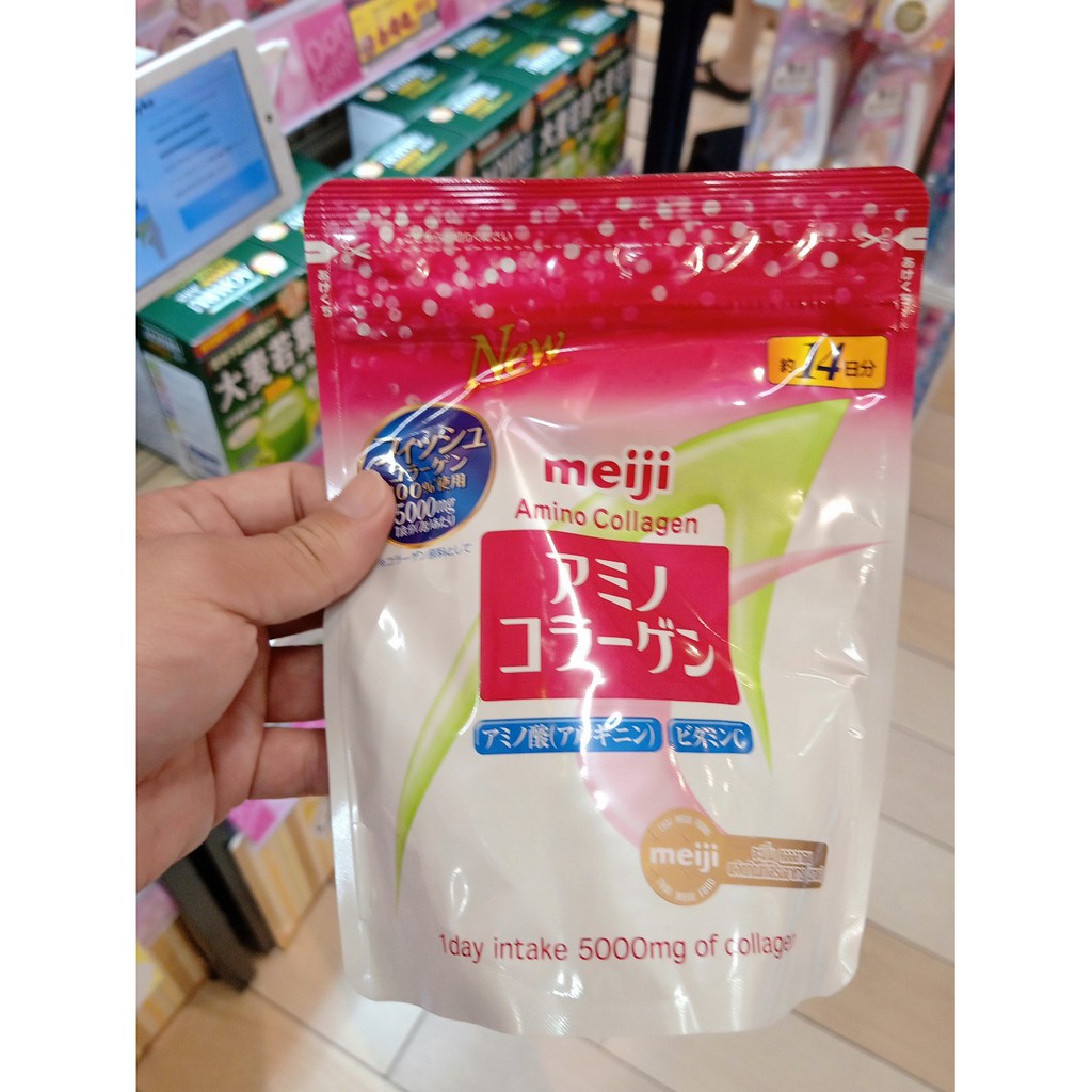 ecook ญี่ปุ่น ผลิตภัณฑ์ เสริมอาหาร อะมิโน คอลลาเจน เมจิ hisupa dk meiji amino collagen 98g