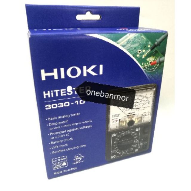 HIOKI  Multimeter Analog  3030-10  HiTESTER   Drop Proof from 1 Meter