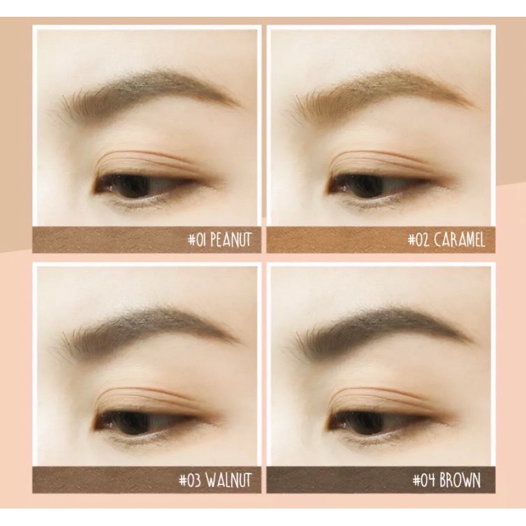 NEE CARA N-590 TINTS BROW MASCARA นีคาร่า มาสคาร่าปัดคิ้ว มีให้เลือ 4 สี กันน้ำ กันเหงื่อ