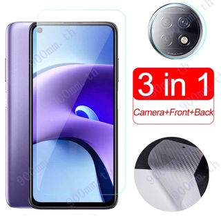 Xiaomi Redmi Note 9T กระจกกันรอยหน้าจอ 3-in-1 Xiaomi Xiomi Redmi Note 9T 9s 9 Pro Max กระจกนิรภัย Xiaomi Mi 9 Pro 9SE Lite ฟิล์มกันรอย