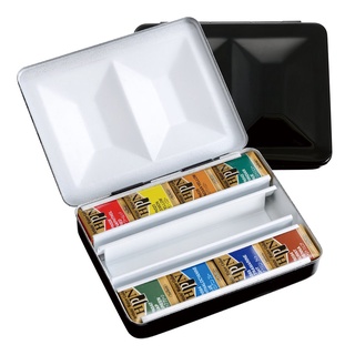 8 colors  Metal box (PN688)  Holbein Professional pan set สีน้ำโฮลเบน(โฮลุเบน) Holbein Artist Watercolor ホルベイン透明水彩絵具