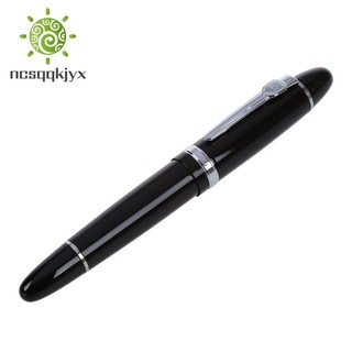 159 Black And Sier M Nib Fountain Pen Thick For Gifts Decorations USA