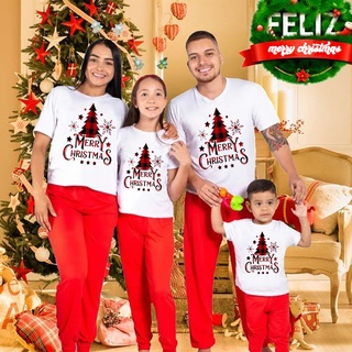 1pc Merry Christmas Family T-Shirts Fashion Christmas Daddy Mommy Daughter Son Matching Shirt Tops Xmas Family P 471