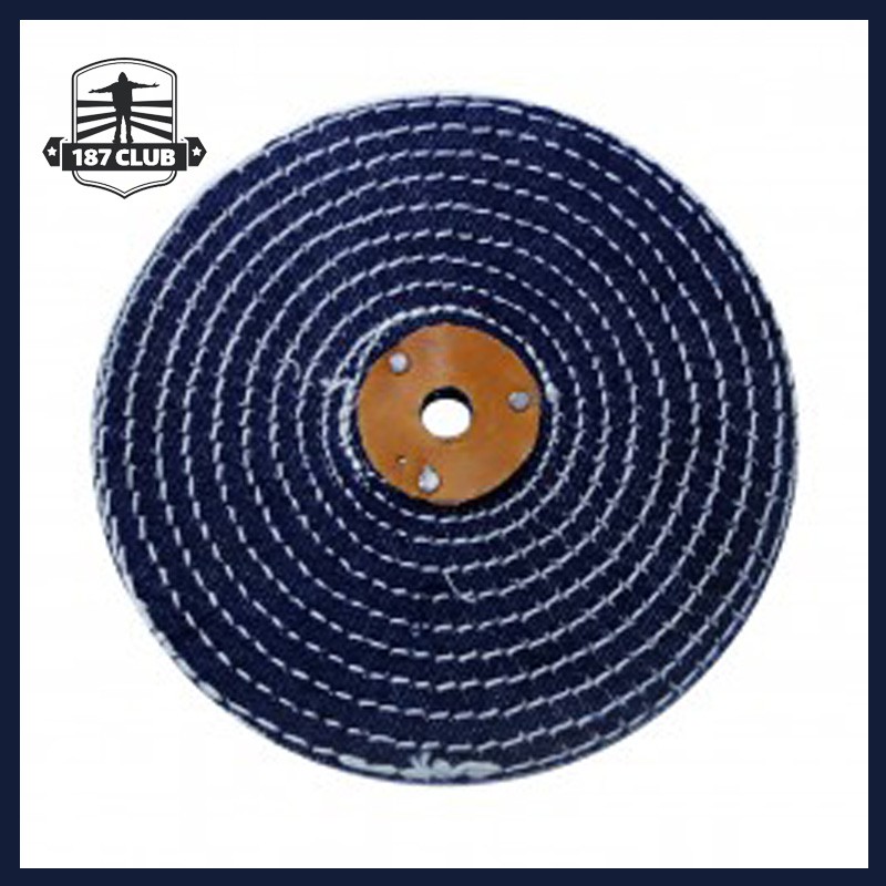 [187Club]-ล้อขัดเงา ล้อปอขัดเงา ลูกผ้าขัดเงา ล้อผ้าปอ ล้อขัด ลูกขัดขนาดใหญ่ ล้อน้ำเงิน 10*1 นิ้ว ขัด