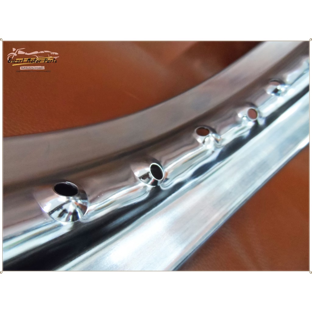 WHEEL RIM YAMAHA TX 500 Y1974  SIZE 18 x 2.15 DOT 36 # วงล้อเหล็ก (ชุบโครเมียม) ขอบ 18 x 2.15  36 รู