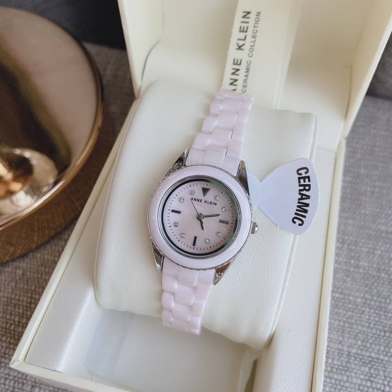 👑ผ่อน0%~แท้100%👑 3165LPSV นาฬิกาข้อมือ ของแท้ ANNE KLEIN Anne Klein Light Pink Dial
