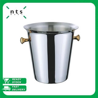 NTS Wine Bucket ถังแช่ไวน์ ถังน้ำแข็ง ถังและคูลเลอร์สำหรับใส่ขวดไวน์ สแตนเลส รุ่น NTS1-WIB-B2