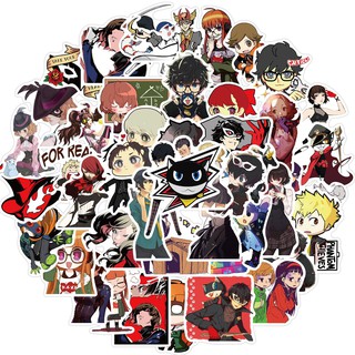 Y&amp;P | Persona 5 สติกเกอร์กันน้ำรูปแบบที่แตกต่างกัน, 50 ชิ้น