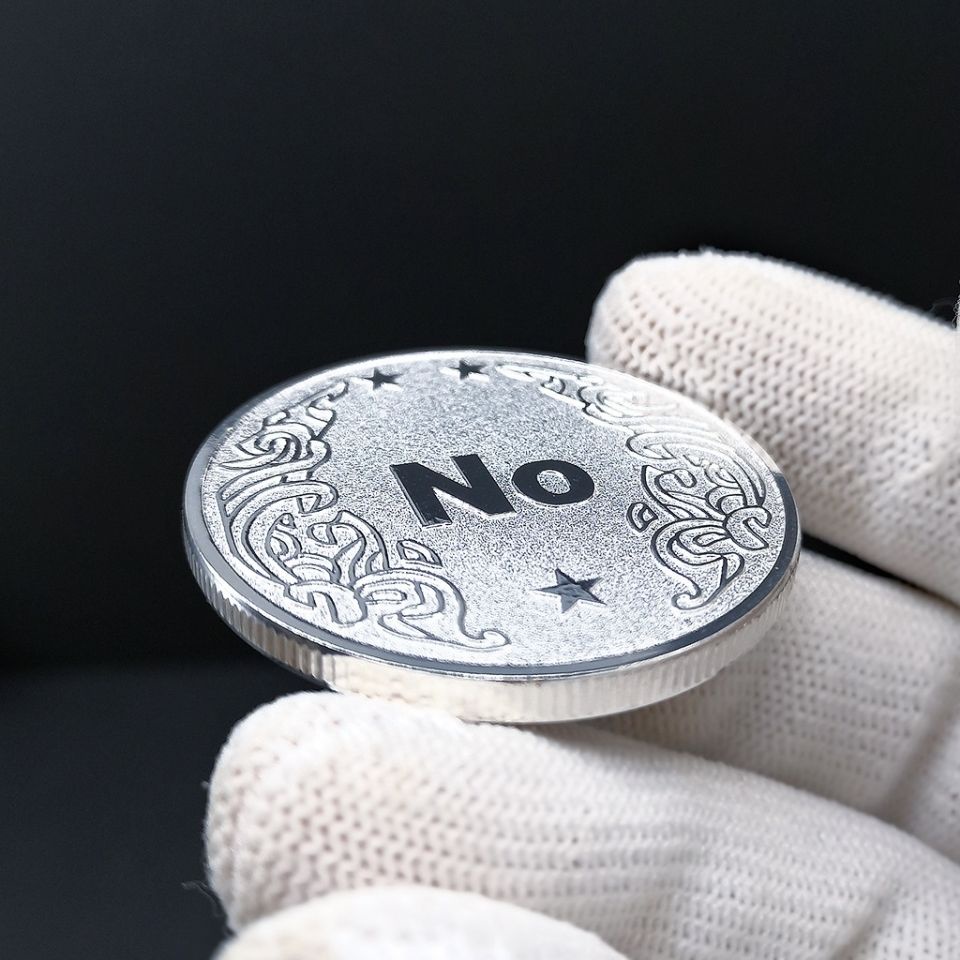 เหรียญจีน เหรียญจีนโบราณ【แสงจันทร์เงิน】YES/NOเหรียญที่ระลึกเหรียญนูนเหรียญที่ระลึกการตัดสินใจ
