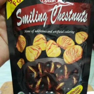 ( 6 ห่อ ) เกาลัด เกาลัดคั่วแบบมีเปลือก เจ ทานได้ค่ะ เกาลัด สะอาด หอม อร่อย พร้อมทาน มีอย. เกาลัดธรรมชาติ 100%