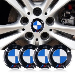 4 ชิ้น / เซ็ต BMW โลโก้ 56 มิลลิเมตรล้อสติ๊กเกอร์ยาง Hub Cap ตรา M โลโก้สัญลักษณ์ชิ้นส่วนรถยนต์