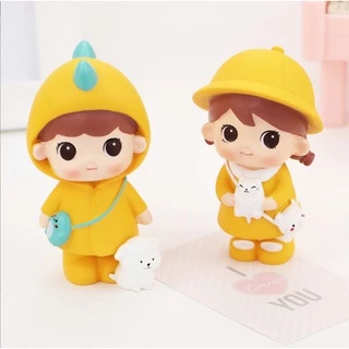 [จุด] นางฟ้าตุ๊กตาเด็กครีมเค้กตกแต่งนางฟ้าตุ๊กตาเค้กวันเกิดตกแต่งหูกระต่ายเด็กเค้กด้านบนหมวก