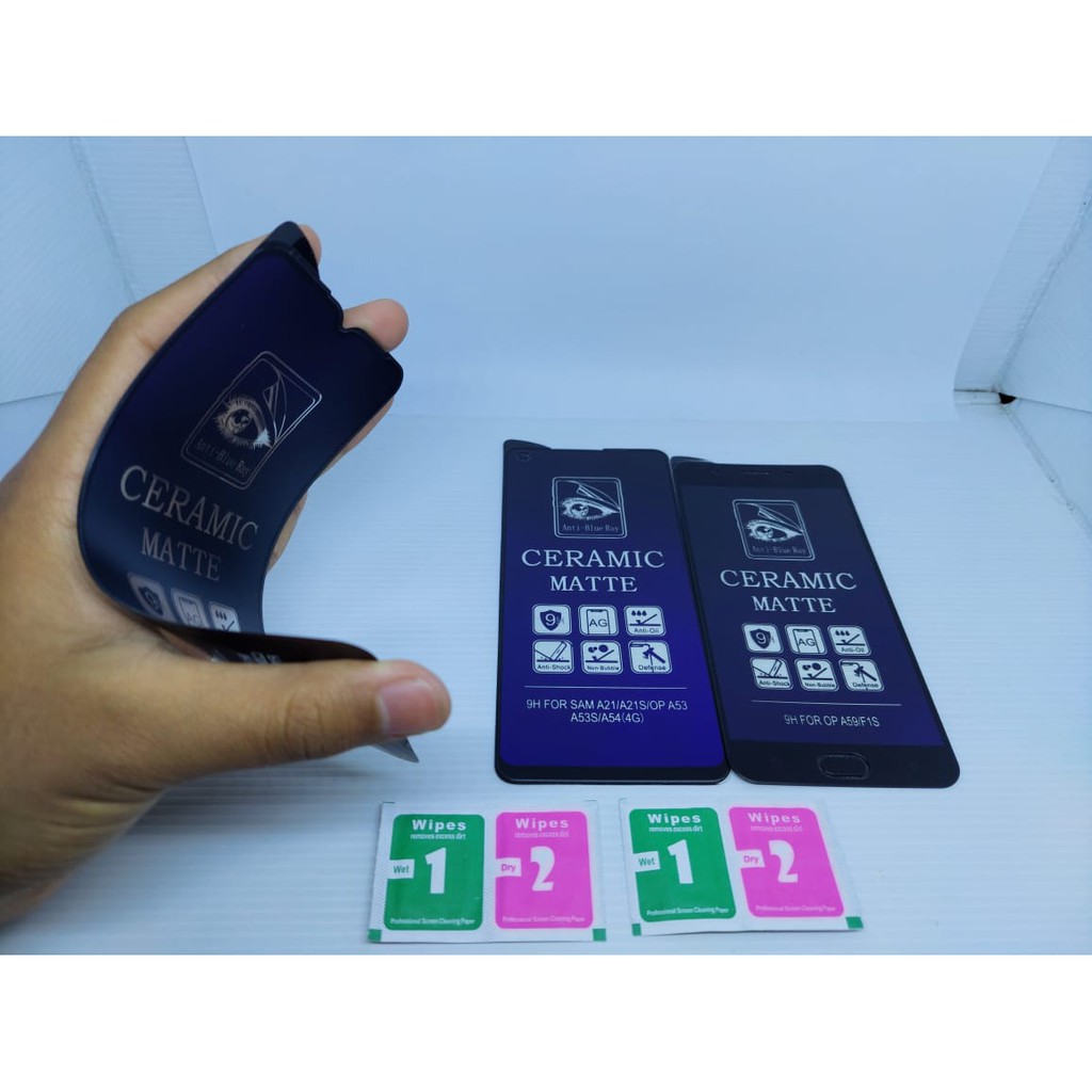 เซรามิค Matte Anti-Scratch Blue A3s Realme XT 3 C2 C11 C12 C15 C20 C21 C21Y C25 5i 5s c3 2 c1 A1k C2