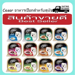 !!HOT!! 6 ตลับ 249 บ. ซีซ่าร์ อาหารเปียกสำหรับสุนัข 100g. (คละรสได้)